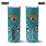 personalized-jacksonville-jaguars-monogram-burst-teal-white-skinny-tumbler-best-selling.webp