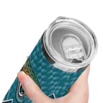 personalized-jacksonville-jaguars-monogram-burst-teal-white-skinny-tumbler-best-selling.webp