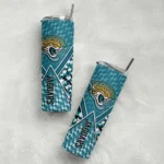 personalized-jacksonville-jaguars-monogram-burst-teal-white-skinny-tumbler-best-selling.webp
