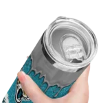 personalized-jacksonville-jaguars-pixel-fade-teal-skinny-tumbler-best-selling.webp
