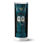 personalized-jacksonville-jaguars-stacked-diamond-teal-skinny-tumbler-best-selling.webp
