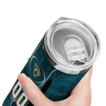 personalized-jacksonville-jaguars-stacked-diamond-teal-skinny-tumbler-best-selling.webp