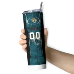 personalized-jacksonville-jaguars-stacked-diamond-teal-skinny-tumbler-best-selling.webp