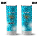 personalized-jacksonville-jaguars-starburst-tiles-teal-skinny-tumbler-best-selling.webp