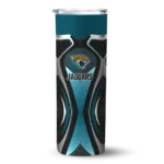 personalized-jacksonville-jaguars-superman-emblem-teal-black-skinny-tumbler-best-selling.webp