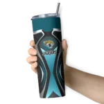 personalized-jacksonville-jaguars-superman-emblem-teal-black-skinny-tumbler-best-selling.webp