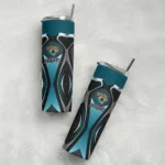 personalized-jacksonville-jaguars-superman-emblem-teal-black-skinny-tumbler-best-selling.webp