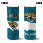 personalized-jacksonville-jaguars-torn-band-teal-white-skinny-tumbler-best-selling.webp