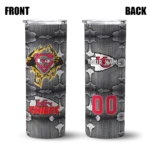 personalized-kansas-city-chiefs-chevron-v-red-gray-skinny-tumbler-best-selling.webp