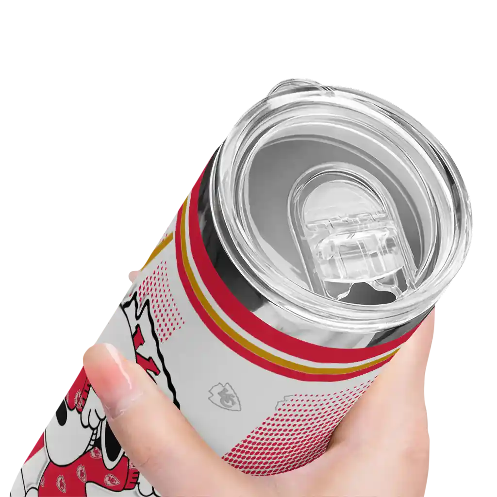 personalized-kansas-city-chiefs-snoopy-dog-red-white-skinny-tumbler-high-quality.webp