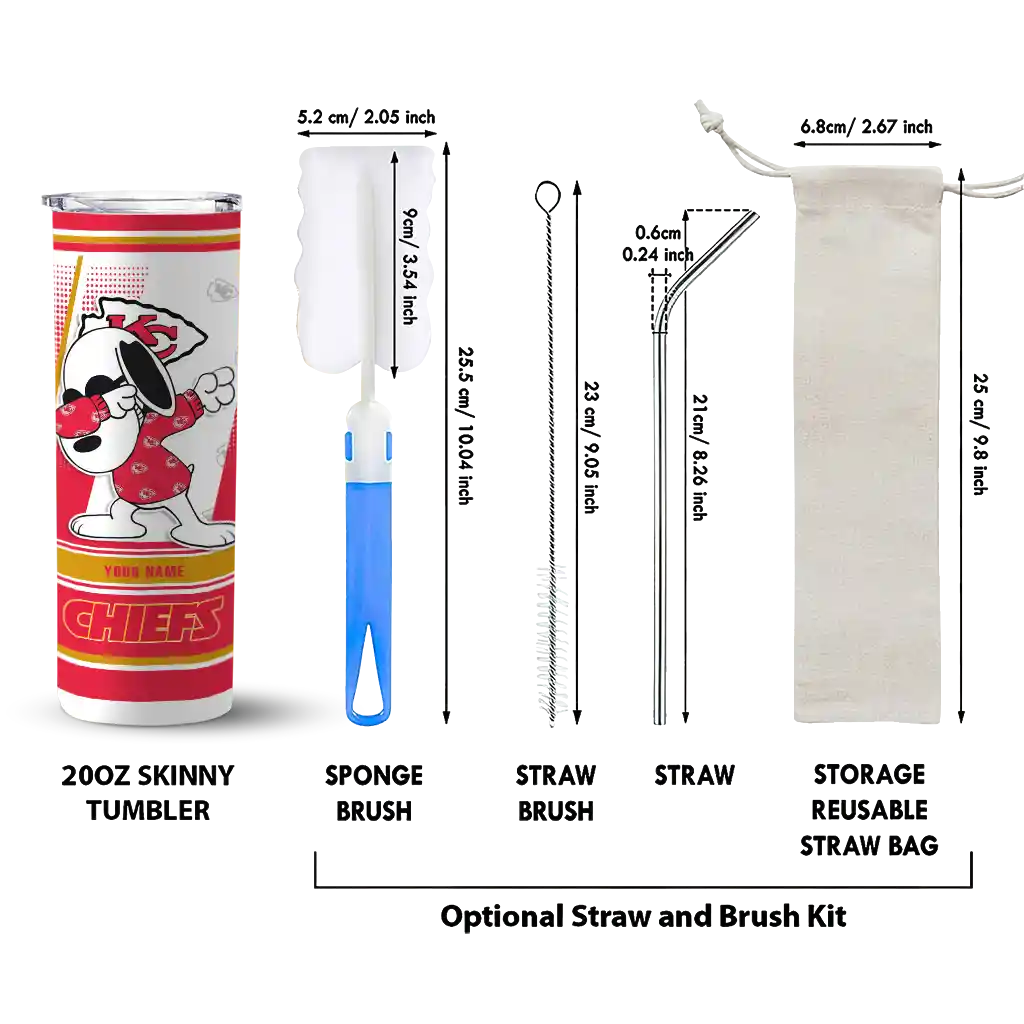 personalized-kansas-city-chiefs-snoopy-dog-red-white-skinny-tumbler-new-arrival.webp