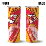 personalized-kansas-city-chiefs-web-stripes-red-white-skinny-tumbler-best-selling.webp