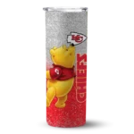 personalized-kansas-city-chiefs-winnie-the-pooh-red-gray-skinny-tumbler-best-selling.webp