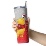 personalized-kansas-city-chiefs-winnie-the-pooh-red-gray-skinny-tumbler-best-selling.webp