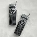 personalized-las-vegas-raiders-chevron-stripes-black-skinny-tumbler-best-selling.webp