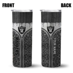 personalized-las-vegas-raiders-sparkle-drip-black-skinny-tumbler-best-selling.webp