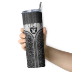 personalized-las-vegas-raiders-sparkle-drip-black-skinny-tumbler-best-selling.webp