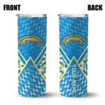 personalized-los-angeles-chargers-monogram-burst-blue-white-skinny-tumbler-best-selling.webp
