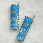personalized-los-angeles-chargers-monogram-burst-blue-white-skinny-tumbler-best-selling.webp