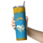 personalized-los-angeles-chargers-pixel-fade-blue-skinny-tumbler-best-selling.webp