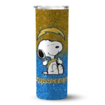 personalized-los-angeles-chargers-snoopy-attitude-blue-skinny-tumbler-best-selling.webp