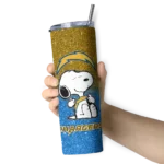personalized-los-angeles-chargers-snoopy-attitude-blue-skinny-tumbler-best-selling.webp