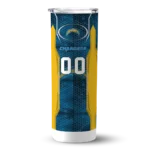 personalized-los-angeles-chargers-stacked-diamond-blue-skinny-tumbler-best-selling.webp