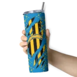 personalized-los-angeles-chargers-star-pop-blue-black-skinny-tumbler-best-selling.webp