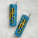 personalized-los-angeles-chargers-star-pop-blue-black-skinny-tumbler-best-selling.webp