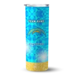 personalized-los-angeles-chargers-starburst-tiles-blue-skinny-tumbler-best-selling.webp