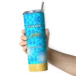 personalized-los-angeles-chargers-starburst-tiles-blue-skinny-tumbler-best-selling.webp