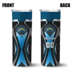 personalized-los-angeles-chargers-superman-emblem-blue-black-skinny-tumbler-best-selling.webp