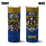personalized-los-angeles-rams-kiss-band-orange-skinny-tumbler-best-selling.webp