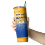 personalized-los-angeles-rams-swirl-texture-blue-skinny-tumbler-best-selling.webp