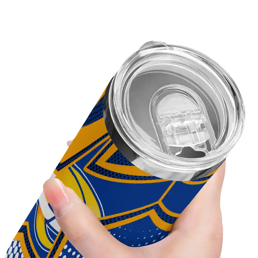 personalized-los-angeles-rams-web-stripes-blue-white-skinny-tumbler-high-quality.webp