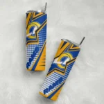 personalized-los-angeles-rams-web-stripes-blue-white-skinny-tumbler-best-selling.webp