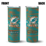 personalized-miami-dolphins-chevron-patch-aqua-skinny-tumbler-best-selling.webp