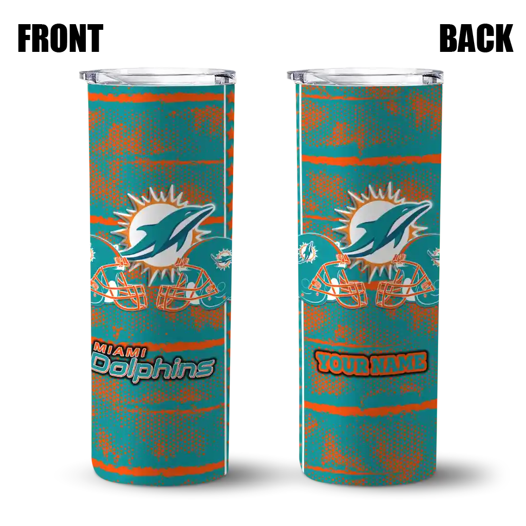 personalized-miami-dolphins-chevron-patch-aqua-skinny-tumbler-fashion-forward.webp
