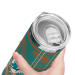 personalized-miami-dolphins-chevron-patch-aqua-skinny-tumbler-best-selling.webp