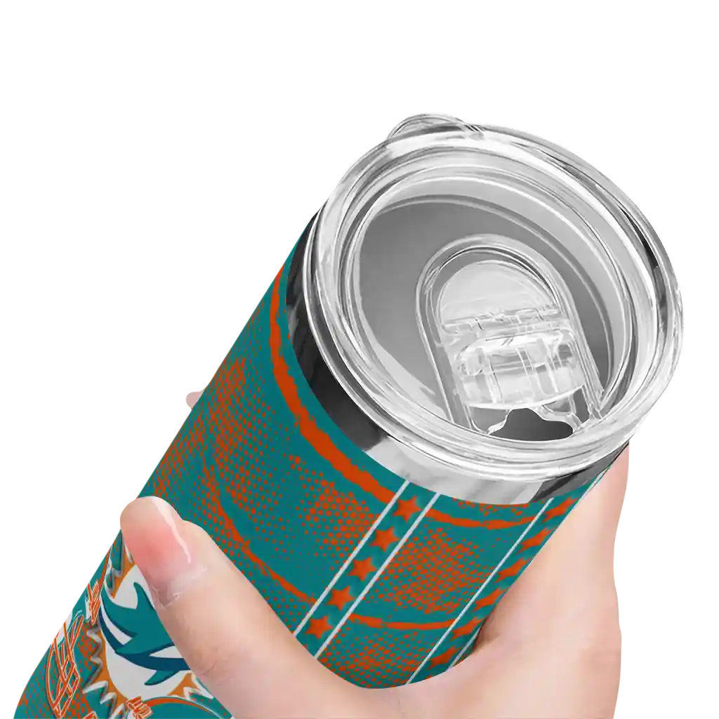personalized-miami-dolphins-chevron-patch-aqua-skinny-tumbler-high-quality.webp