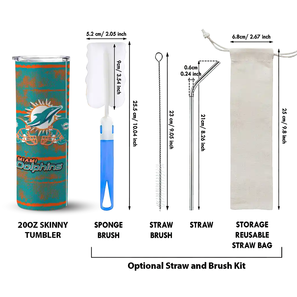 personalized-miami-dolphins-chevron-patch-aqua-skinny-tumbler-new-arrival.webp