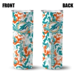 personalized-miami-dolphins-claw-marks-aqua-white-skinny-tumbler-best-selling.webp