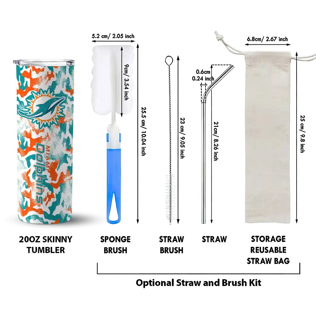 personalized-miami-dolphins-claw-marks-aqua-white-skinny-tumbler-new-arrival.webp