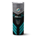 personalized-miami-dolphins-hexagon-honeycomb-aqua-black-skinny-tumbler-best-selling.webp