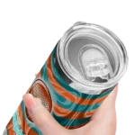 personalized-miami-dolphins-patterned-waves-aqua-skinny-tumbler-best-selling.webp