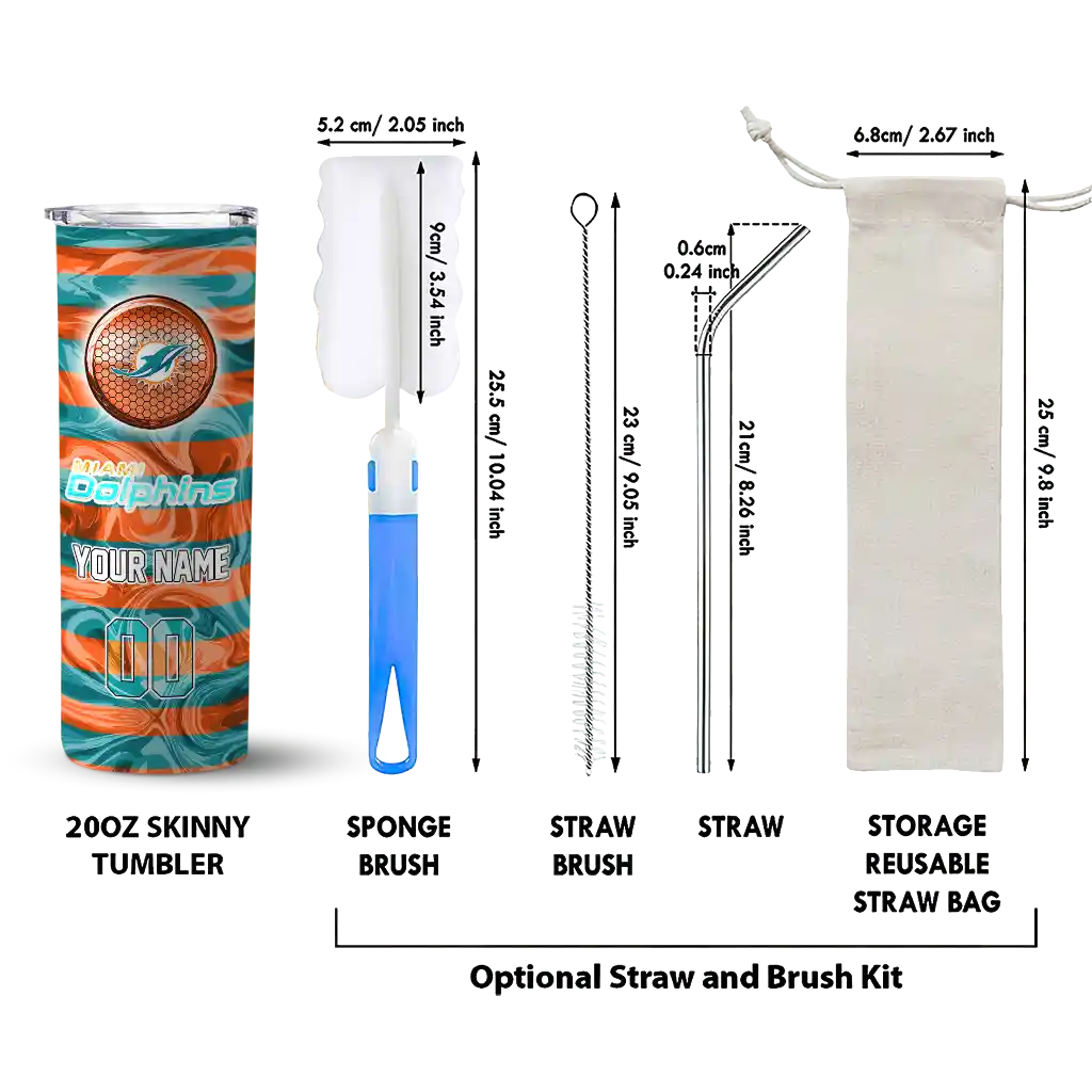 personalized-miami-dolphins-patterned-waves-aqua-skinny-tumbler-new-arrival.webp
