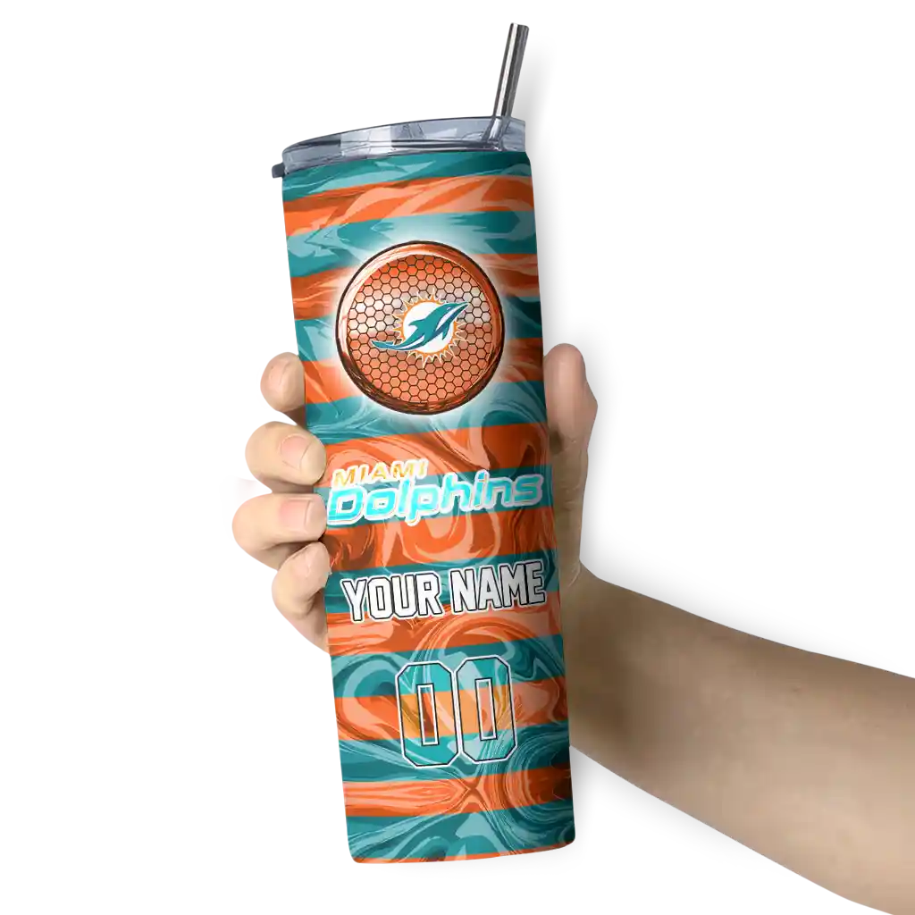 personalized-miami-dolphins-patterned-waves-aqua-skinny-tumbler-premium-grade.webp