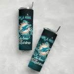 personalized-miami-dolphins-rose-romance-aqua-black-skinny-tumbler-best-selling.webp