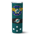 personalized-miami-dolphins-star-cluster-aqua-skinny-tumbler-best-selling.webp
