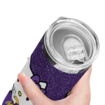 personalized-minnesota-vikings-hello-kitty-purple-black-skinny-tumbler-best-selling.webp